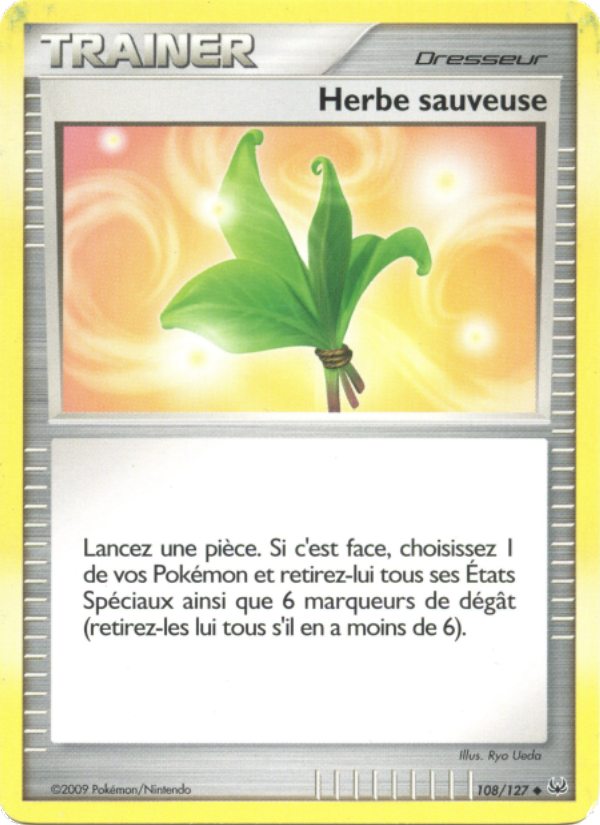 Herbe sauveuse 108 — Platinum (French Pokémon TCG card)