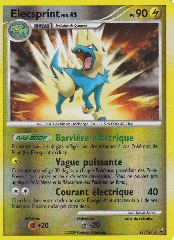 Élecsprint 11 — Platinum (French Pokémon TCG card)