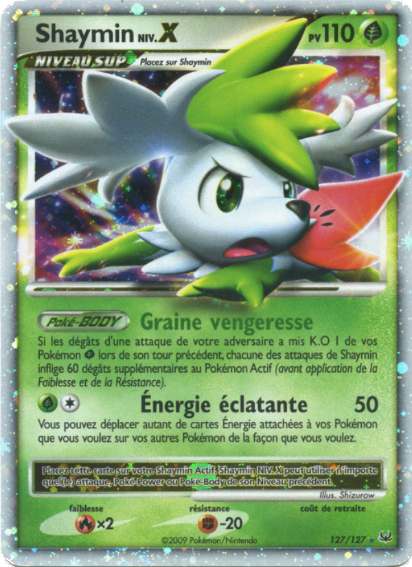 Shaymin 127 — Platinum (French Pokémon TCG card)