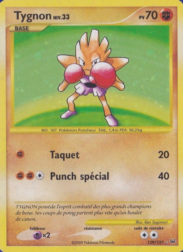 Tygnon 129 — Platinum (French Pokémon TCG card)