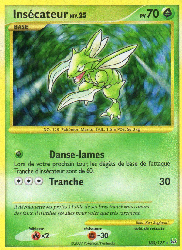 Insécateur 130 — Platinum (French Pokémon TCG card)