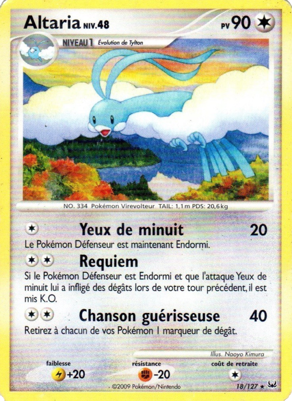 Altaria 18 — Platinum (French Pokémon TCG card)