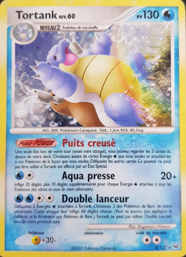 Tortank 2 — Platinum (French Pokémon TCG card)