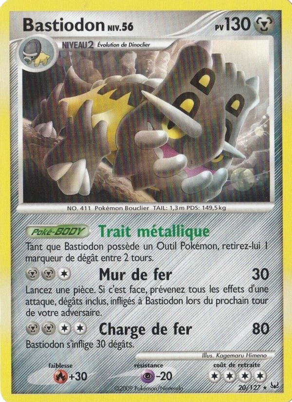 Bastiodon 20 — Platinum (French Pokémon TCG card)