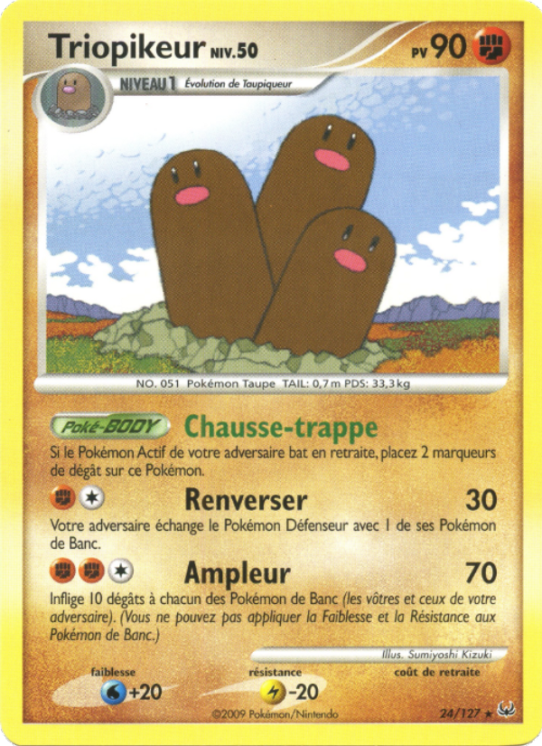 Triopikeur 24 — Platinum (French Pokémon TCG card)