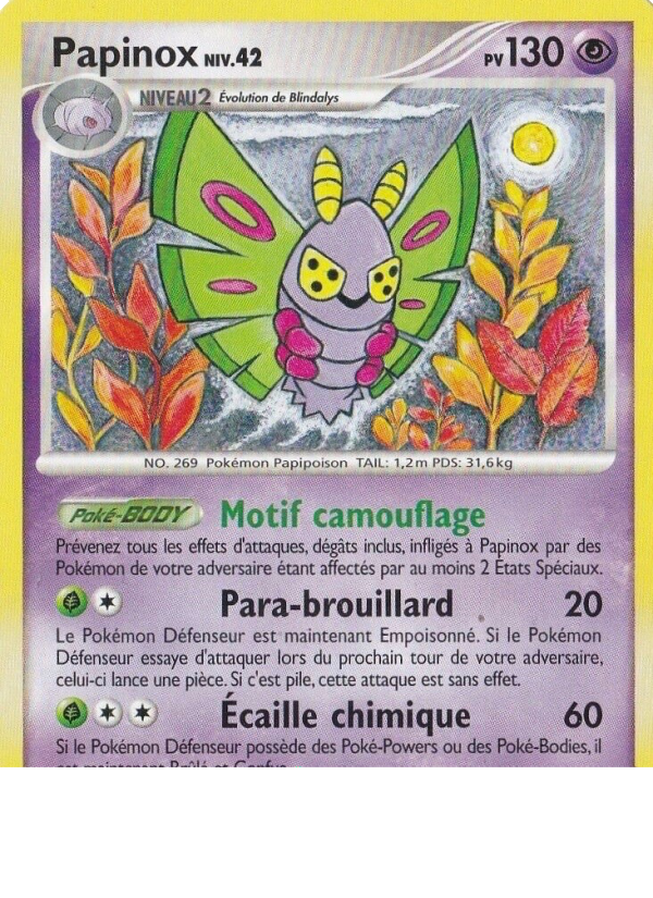 Papinox 25 — Platinum (French Pokémon TCG card)