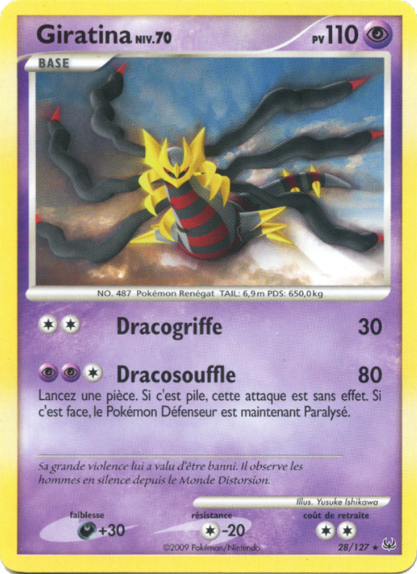Giratina 28 — Platinum (French Pokémon TCG card)