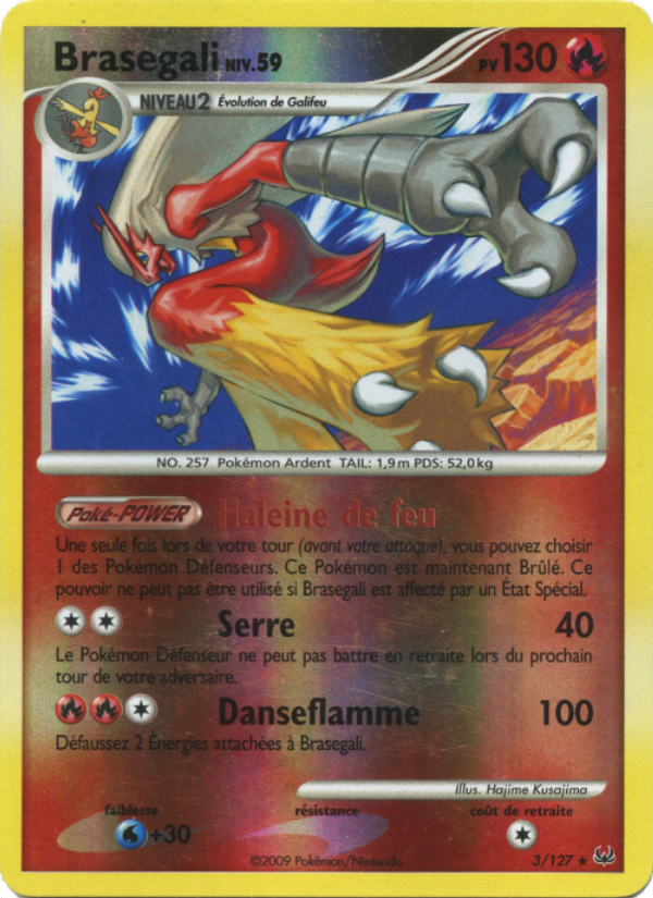 Brasegali 3 — Platinum (French Pokémon TCG card)