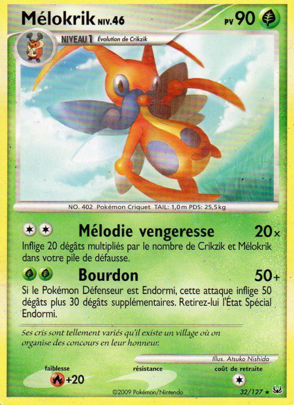 Mélokrik 32 — Platinum (French Pokémon TCG card)