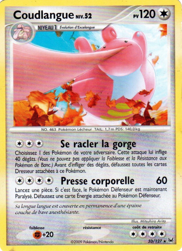 Coudlangue 33 — Platinum (French Pokémon TCG card)