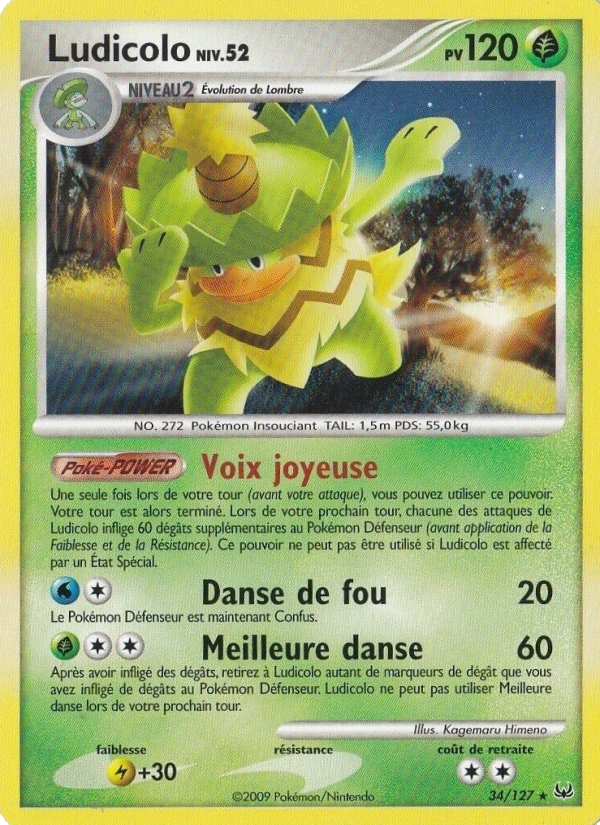 Ludicolo 34 — Platinum (French Pokémon TCG card)