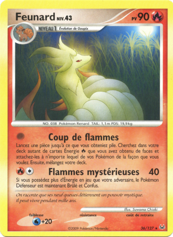 Feunard 36 — Platinum (French Pokémon TCG card)