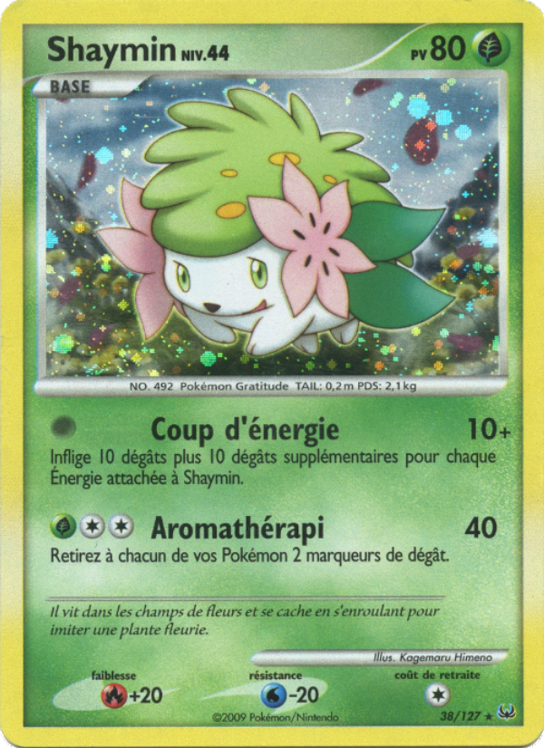 Shaymin 38 — Platinum (French Pokémon TCG card)