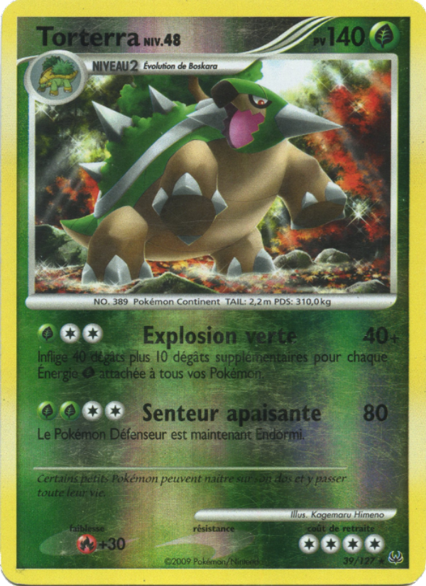 Torterra 39 — Platinum (French Pokémon TCG card)