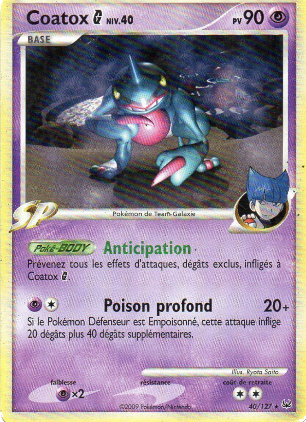 Coatox 40 — Platinum (French Pokémon TCG card)