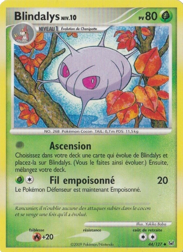 Blindalys 44 — Platinum (French Pokémon TCG card)