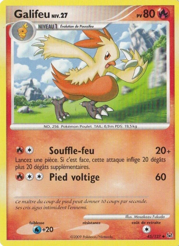 Galifeu 45 — Platinum (French Pokémon TCG card)