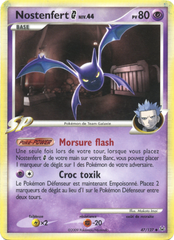 Nostenfert  47 — Platinum (French Pokémon TCG card)