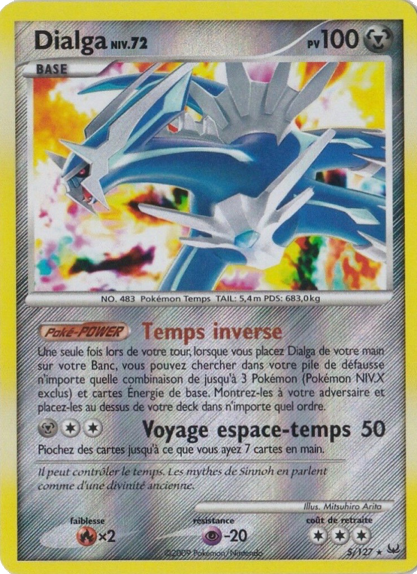 Dialga 5 — Platinum (French Pokémon TCG card)