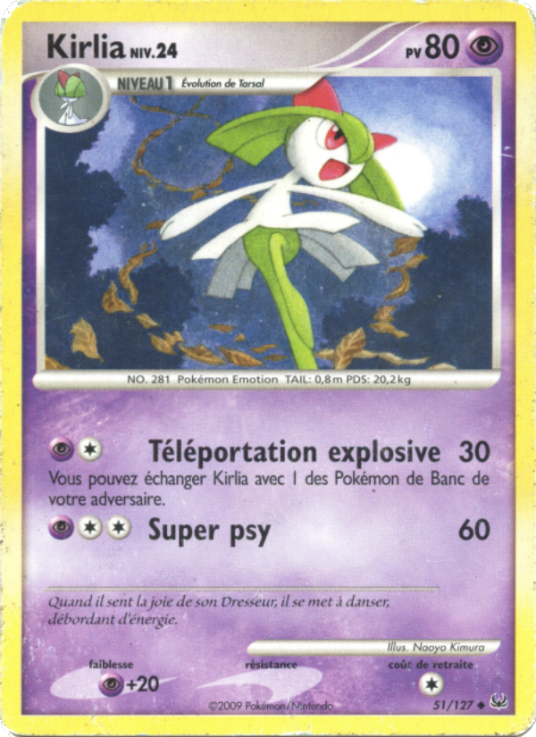 Kirlia 51 — Platinum (French Pokémon TCG card)