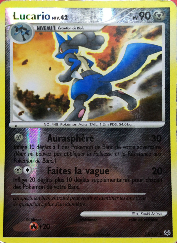 Lucario 53 — Platinum (French Pokémon TCG card)