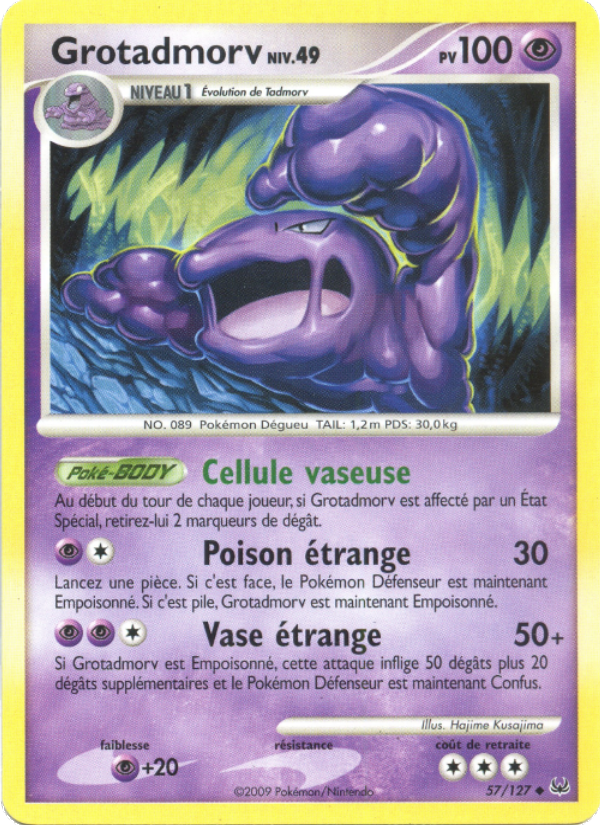 Grotadmorv 57 — Platinum (French Pokémon TCG card)