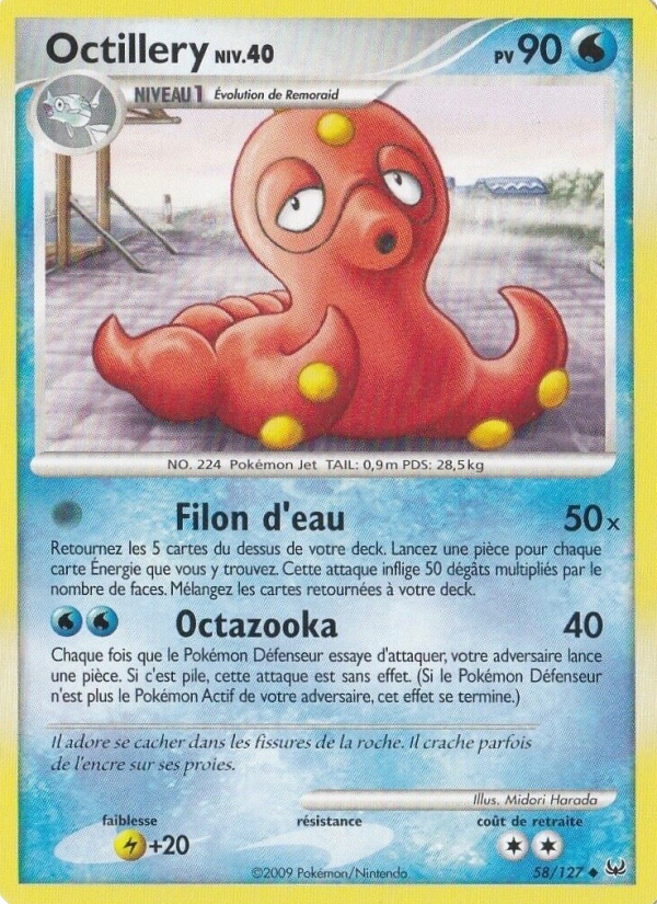 Octillery 58 — Platinum (French Pokémon TCG card)