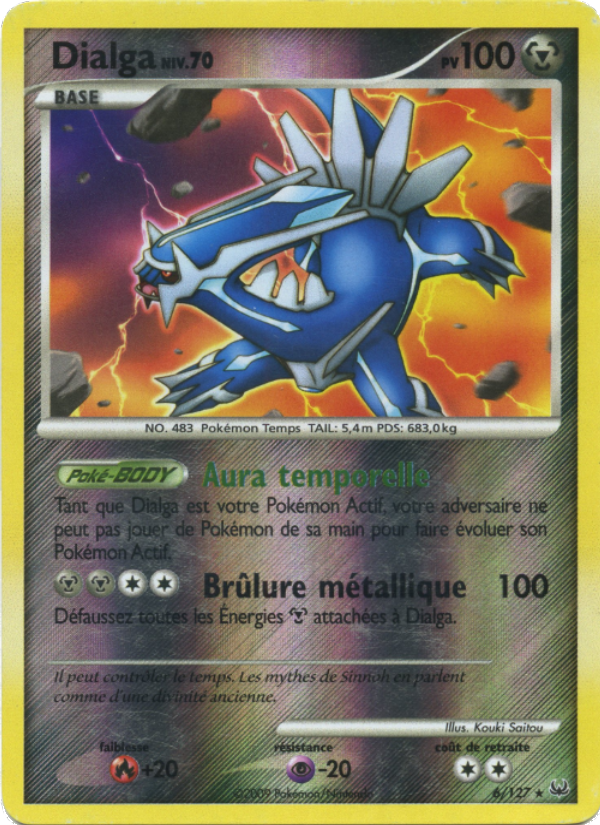 Dialga 6 — Platinum (French Pokémon TCG card)