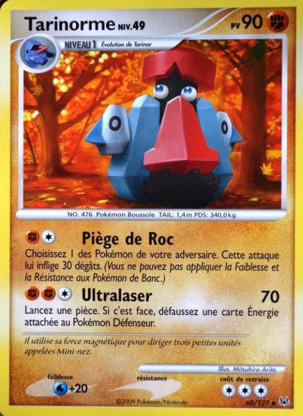 Tarinorme 60 — Platinum (French Pokémon TCG card)