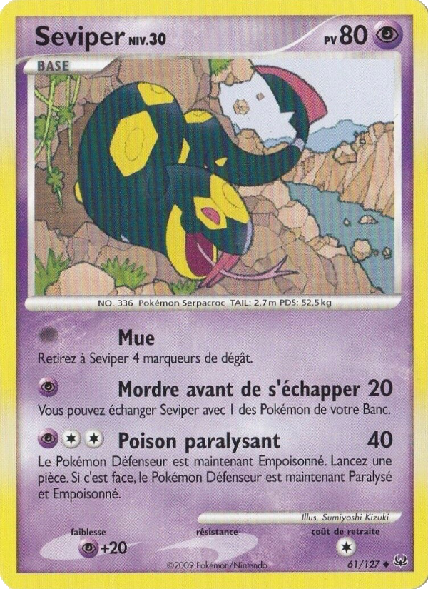 Seviper 61 — Platinum (French Pokémon TCG card)
