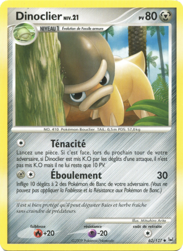 Dinoclier 62 — Platinum (French Pokémon TCG card)