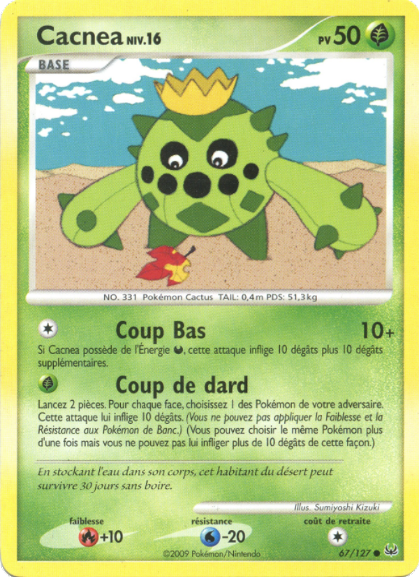 Cacnea 67 — Platinum (French Pokémon TCG card)