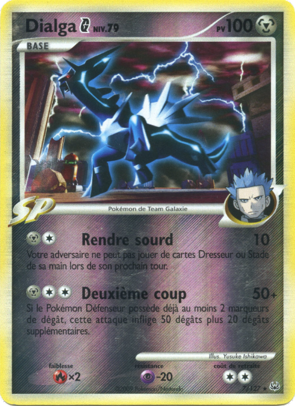 Dialga  7 — Platinum (French Pokémon TCG card)