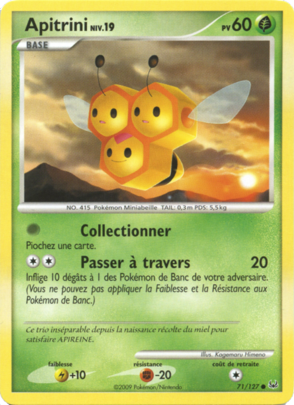 Apitrini 71 — Platinum (French Pokémon TCG card)