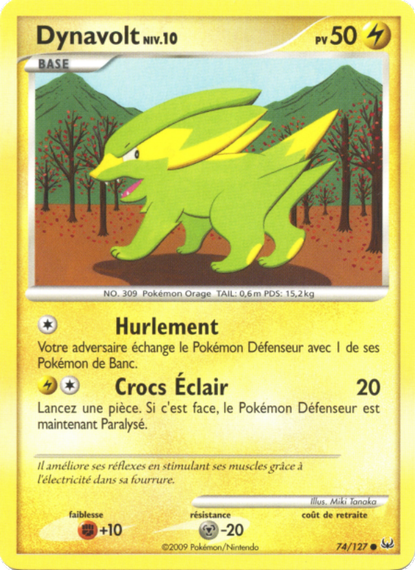 Dynavolt 74 — Platinum (French Pokémon TCG card)