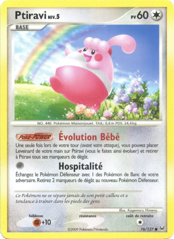 Ptiravi 76 — Platinum (French Pokémon TCG card)