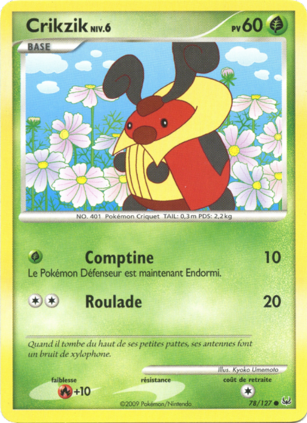 Crikzik 78 — Platinum (French Pokémon TCG card)