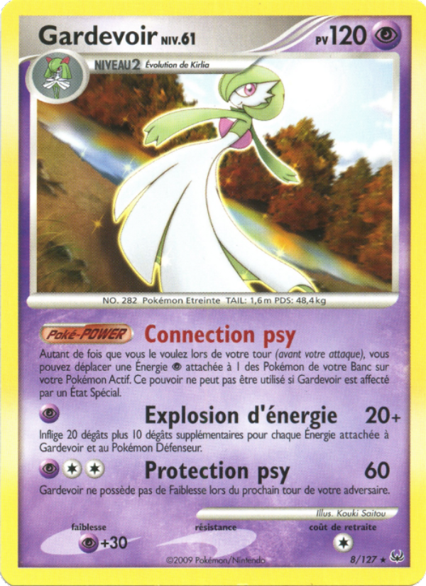 Gardevoir 8 — Platinum (French Pokémon TCG card)