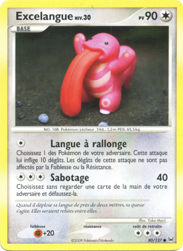 Excelangue 80 — Platinum (French Pokémon TCG card)