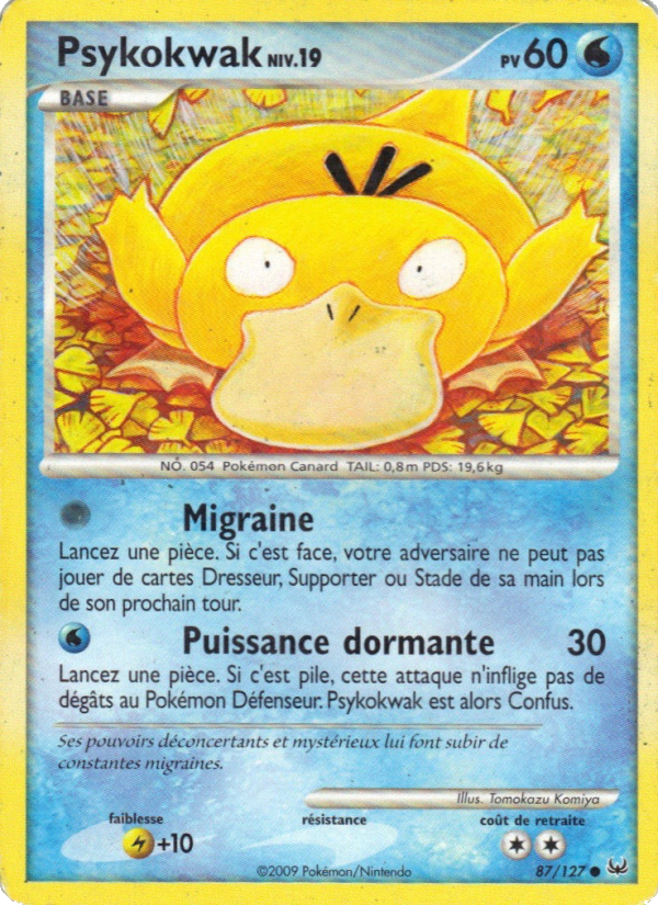 Psykokwak 87 — Platinum (French Pokémon TCG card)