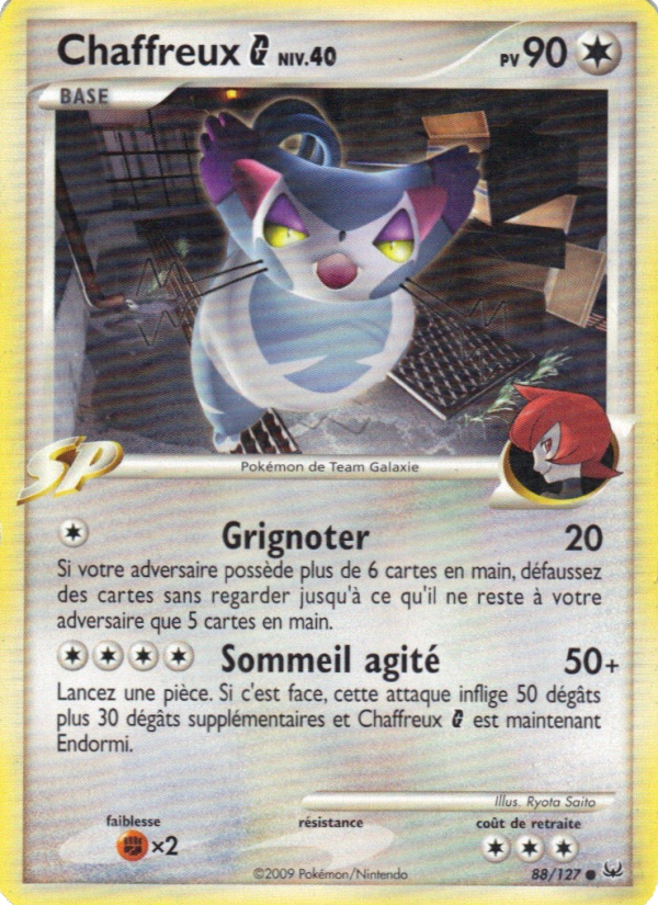 Chaffreux  88 — Platinum (French Pokémon TCG card)