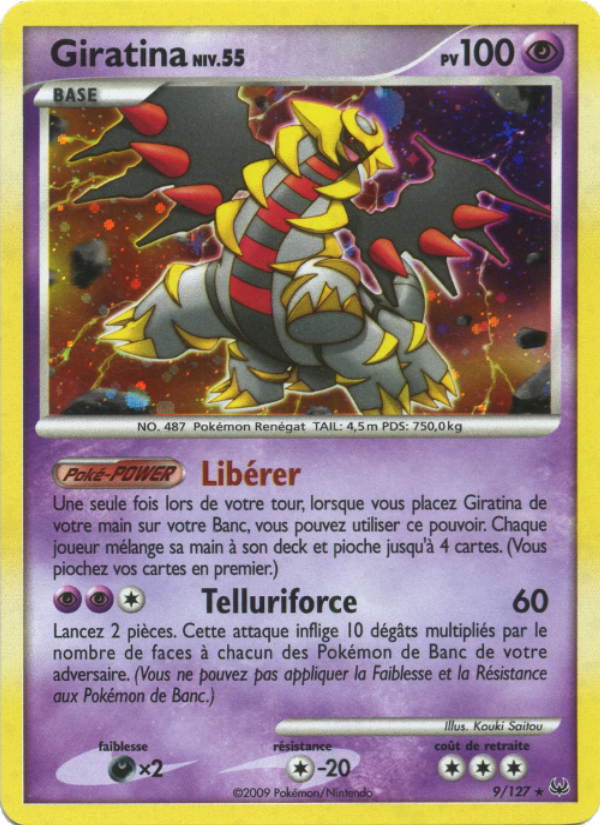 Giratina 9 — Platinum (French Pokémon TCG card)