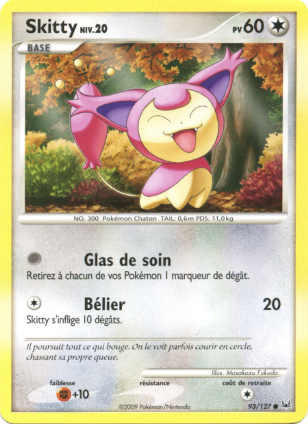 Skitty 93 — Platinum (French Pokémon TCG card)