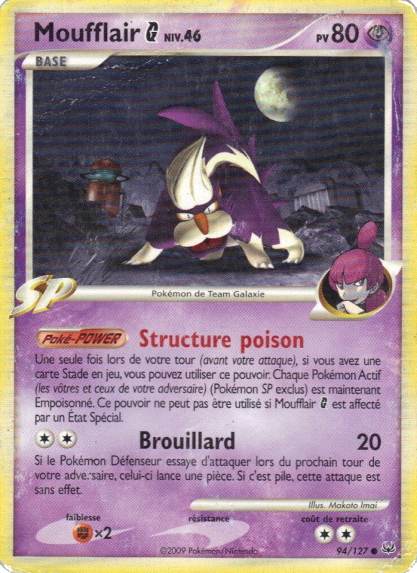 Moufflair  94 — Platinum (French Pokémon TCG card)