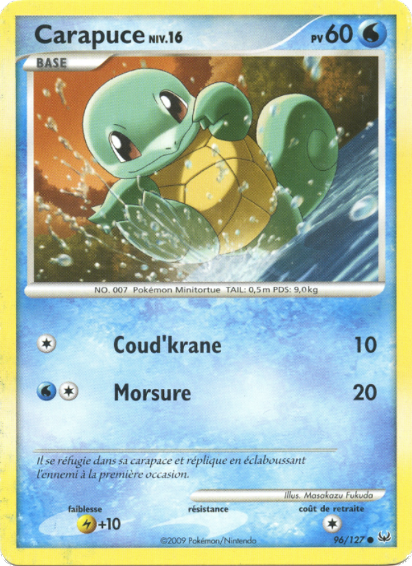 Carapuce 96 — Platinum (French Pokémon TCG card)