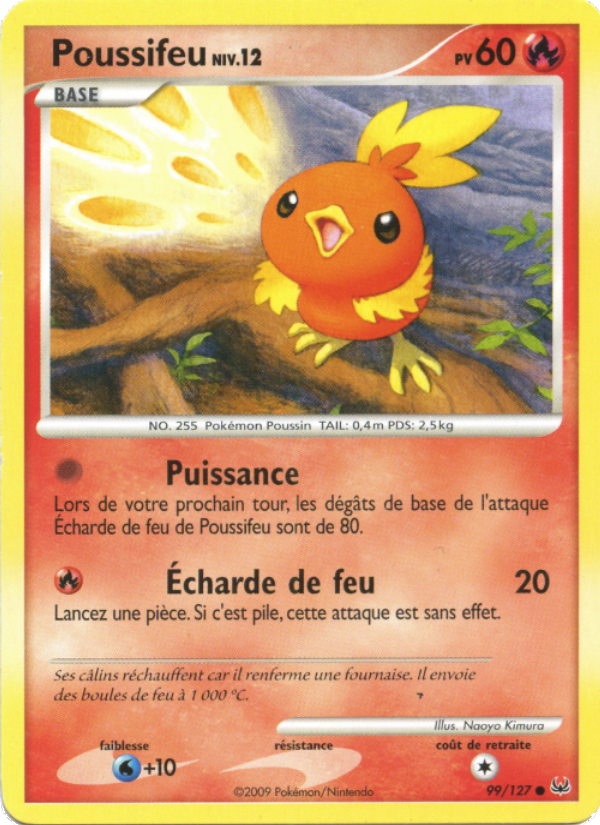 Poussifeu 99 — Platinum (French Pokémon TCG card)