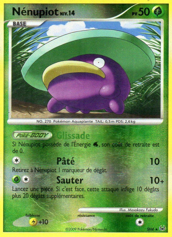 Nénupiot SH4 — Platinum (French Pokémon TCG card)