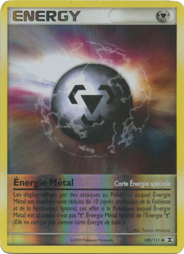 Énergie Métal 100 — Rising Rivals (French Pokémon TCG card)