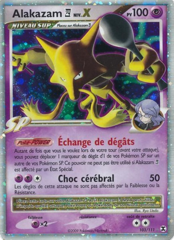 Alakazam Niv. X 103 — Rising Rivals (French Pokémon TCG card)