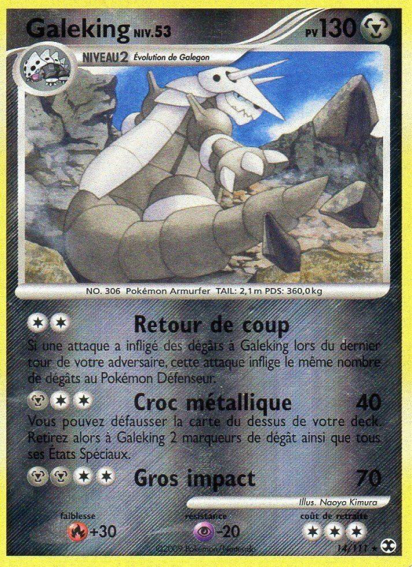 Galeking Niv. 53 14 — Rising Rivals (French Pokémon TCG card)